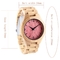 Solid wood wooden wrist wall clock watch