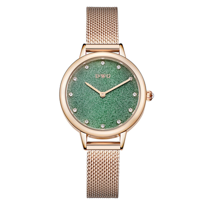 Creative Womens Fashion Watch 3atm Water Resistant With Glitter Dial