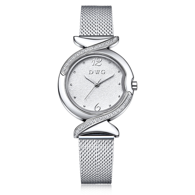 Elegant Alloy Quartz Watch , Fashion Wrist Watches One Year Warranty