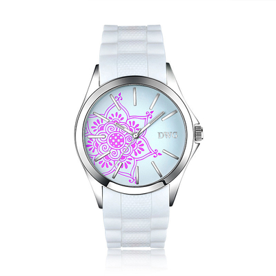 30mm Custom Women'S Watches Face Printed OEM Recyled Silicone Watch