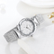 Elegant Alloy Quartz Watch , Fashion Wrist Watches One Year Warranty