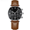 Leather IP plating VD35 chronograph Mens Quartz Watch RHOS